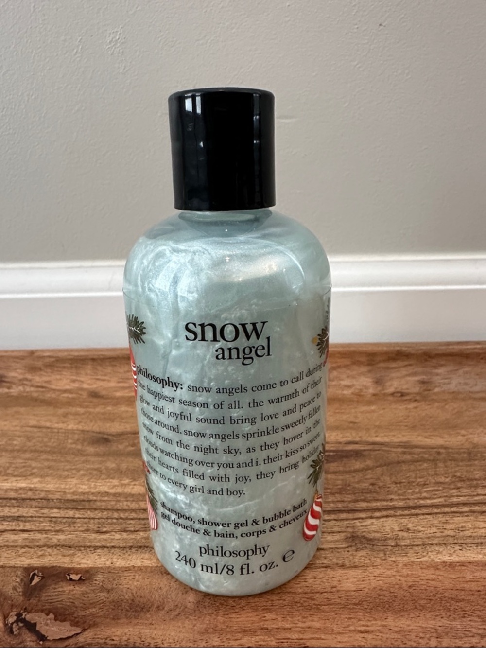 Philosophy Snow Angel‎ Christmas Holiday 8 oz Shampoo/Shower Gel/Bubble Bath